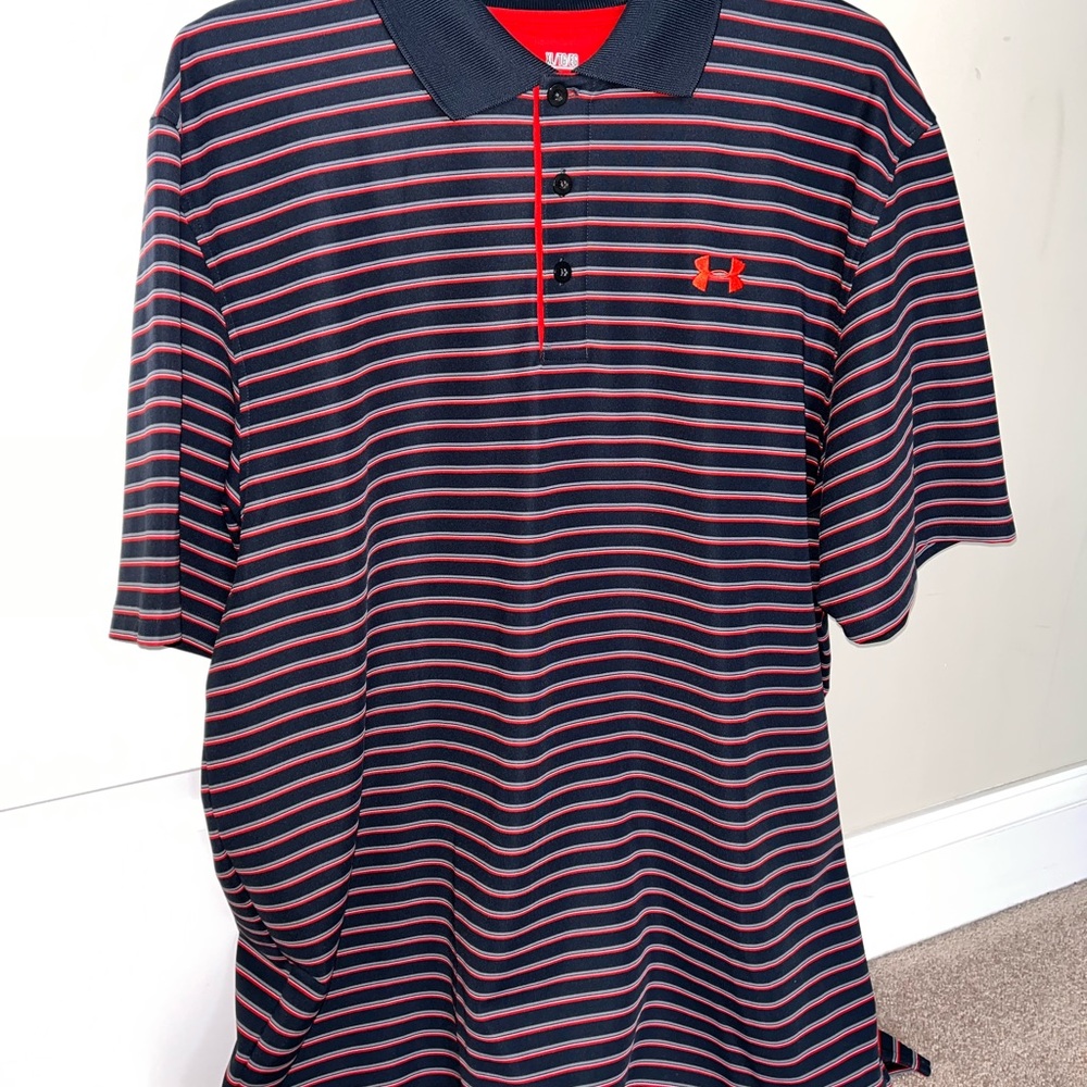 Under Armour XL polo collared shirt sleeve dri-fit shirt
